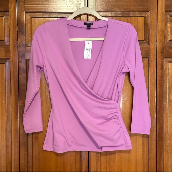 Ann Taylor Tops - Ann Taylor Refined Stretch Wrap Top Extra Small